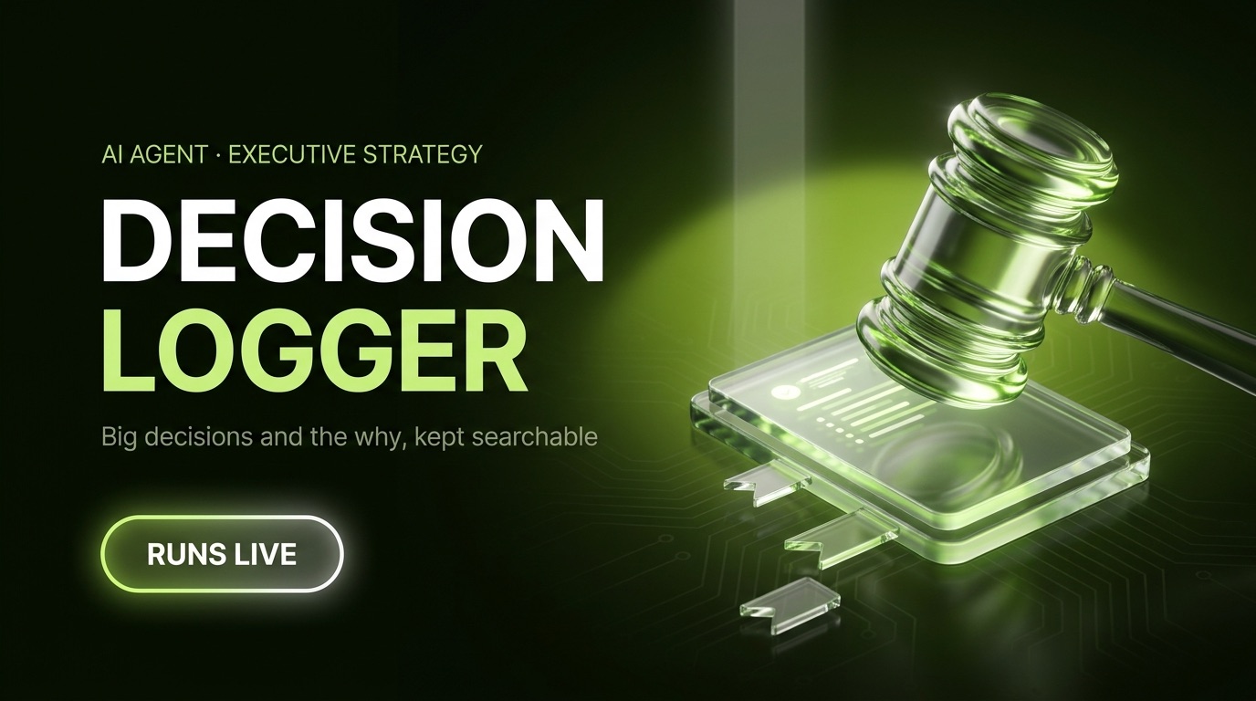 Decision Logger — Marlow