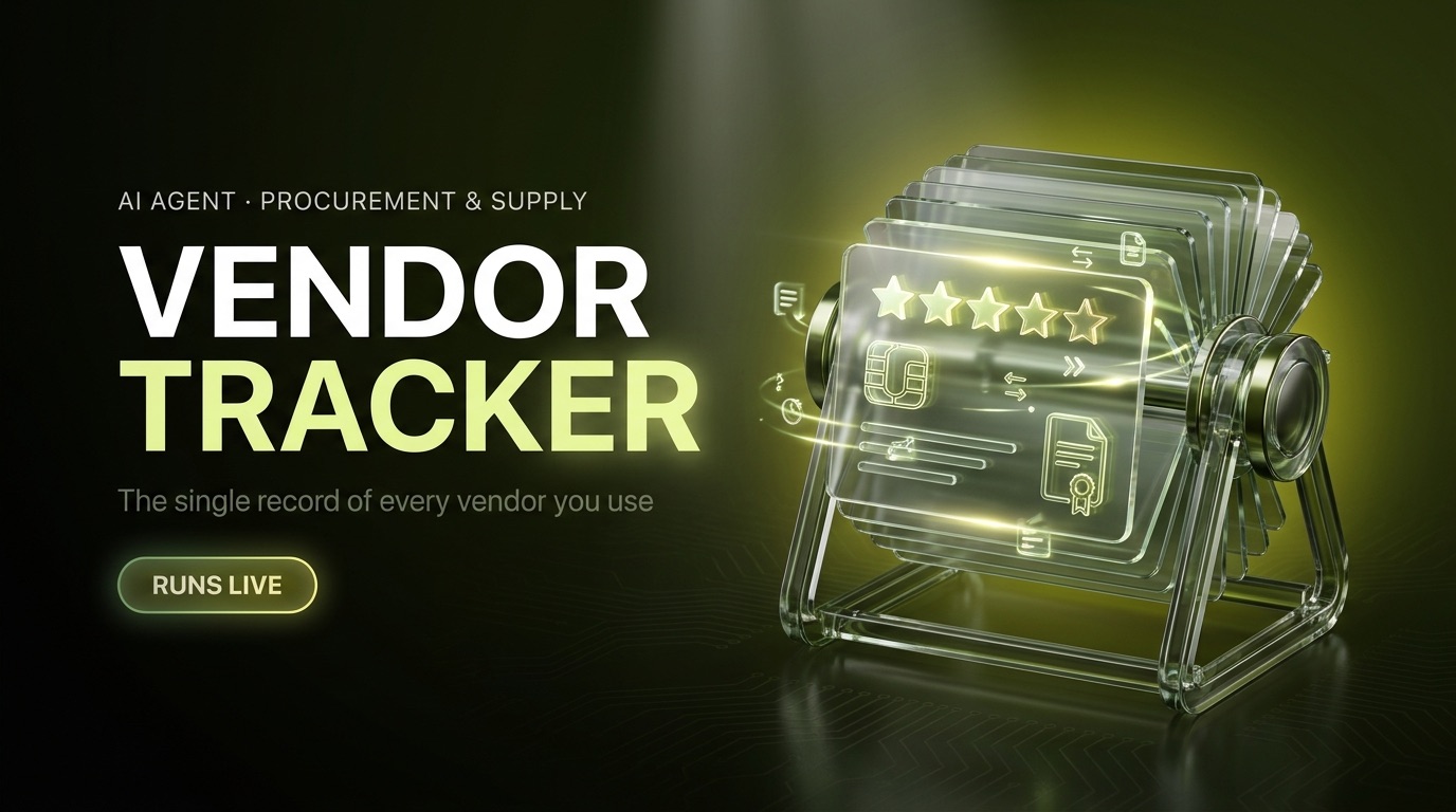Vendor Tracker — Petra