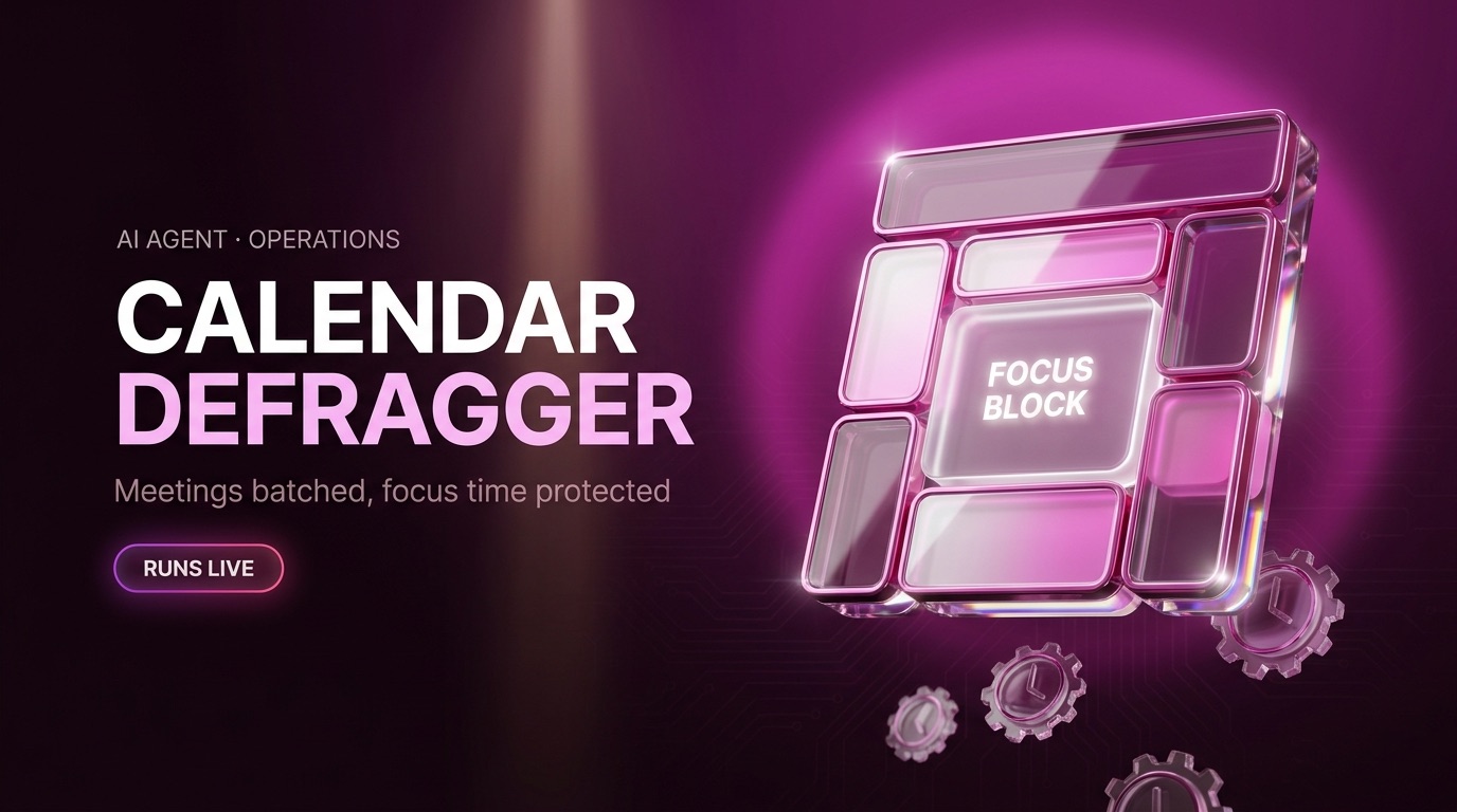 Calendar Defragger — Willa